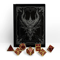 Metal RPG Dice Set: Storybook - Veil of the Forgotten Magic