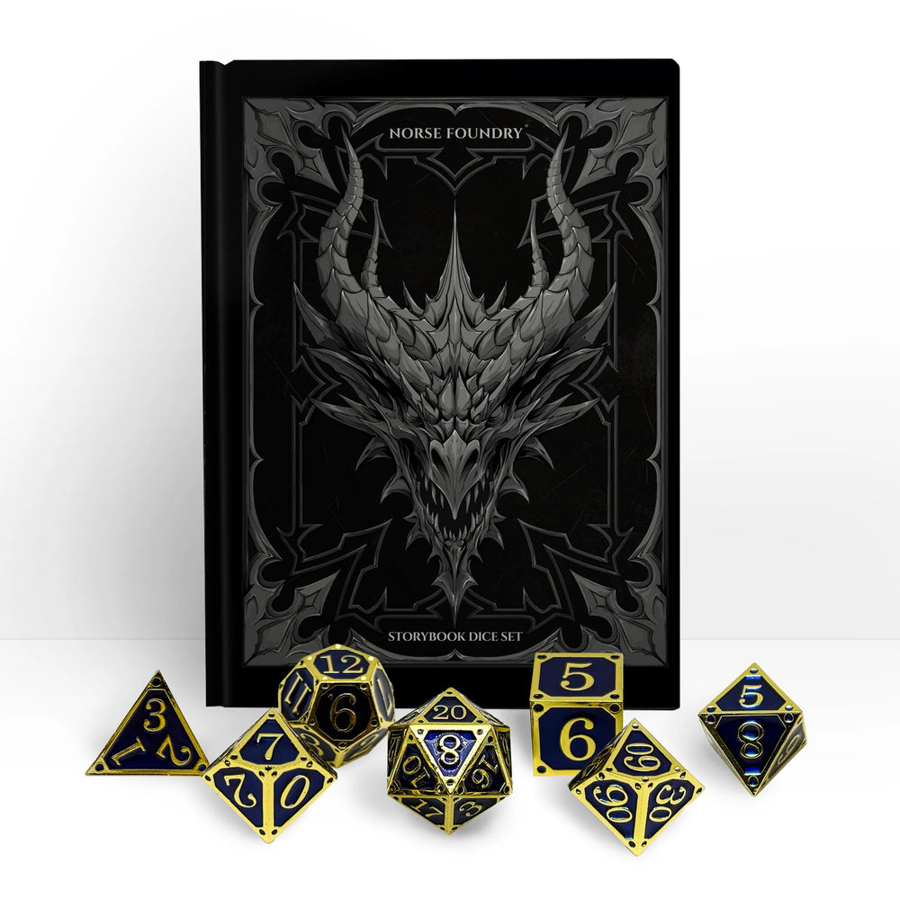 Metal RPG Dice Set: Storybook - The Cursed Coast