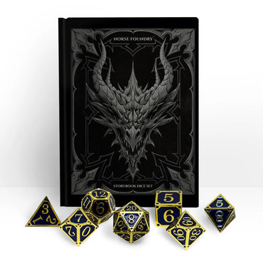 Metal RPG Dice Set: Storybook - The Cursed Coast