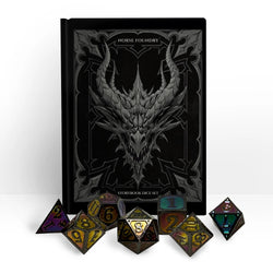 Metal RPG Dice Set: Storybook - Unwritten Fates