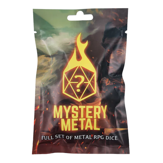 Mystery Metal RPG Dice Set