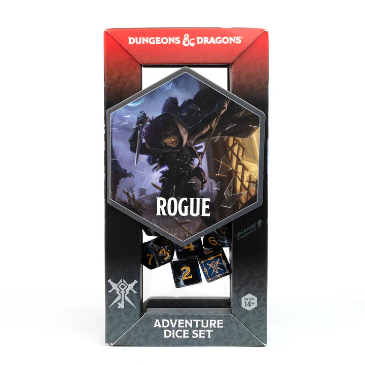 D&D Dice Set: Rogue - Black