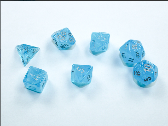 Chessex: Luminary Sky/Silver - Mini Polyhedral