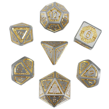 Metal RPG Dice Set: Solar Flare