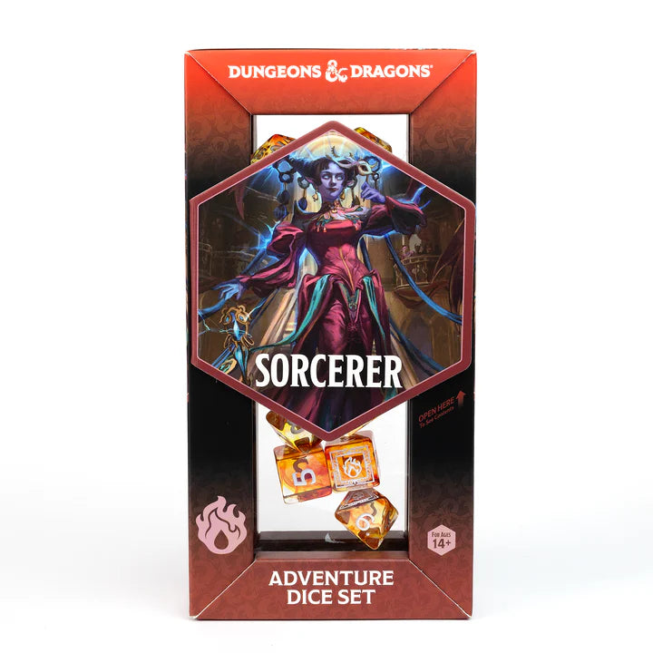 D&D Dice Set: Sorcerer - Orange
