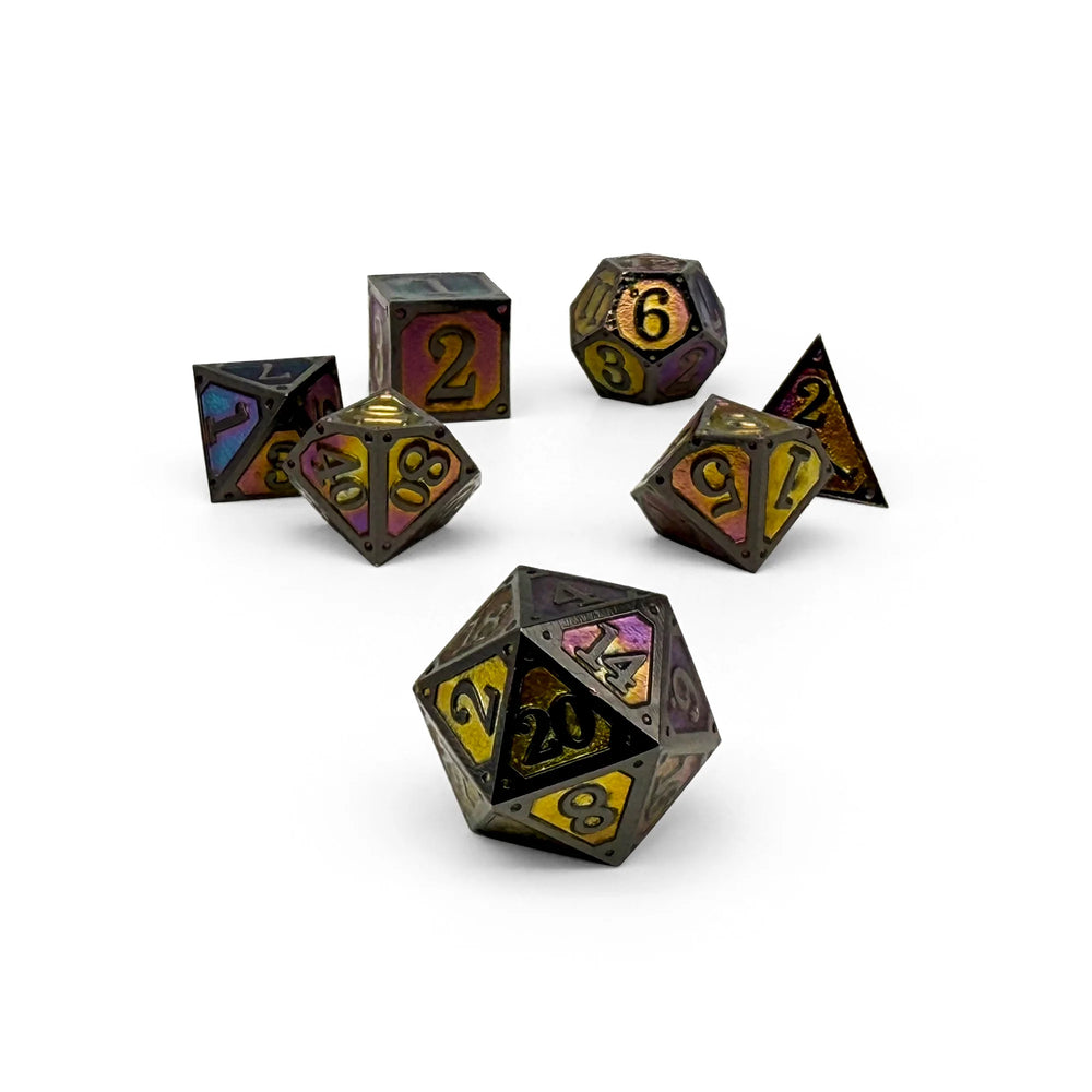 Metal RPG Dice Set: Storybook - Unwritten Fates