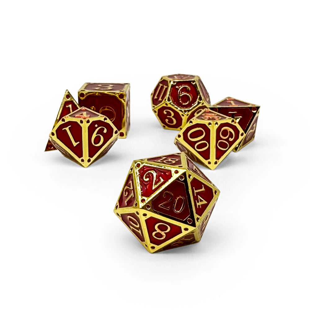 Metal RPG Dice Set: Storybook - Veil of the Forgotten Magic