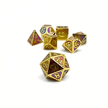 Metal RPG Dice Set: Storybook - Tome of the Forbidden