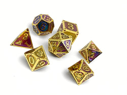 Metal RPG Dice Set: Storybook - Tome of the Forbidden