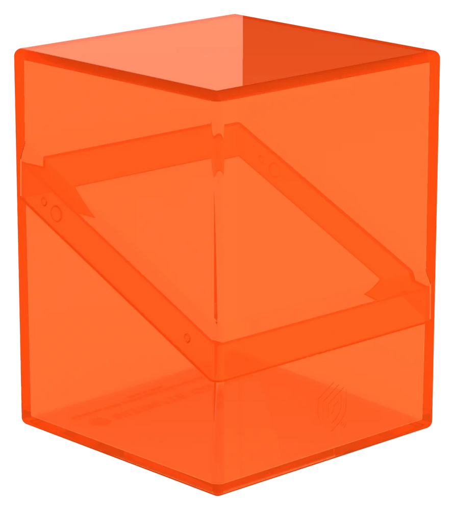 Boulder 100+ Deck Box: Clear Poppy Topaz