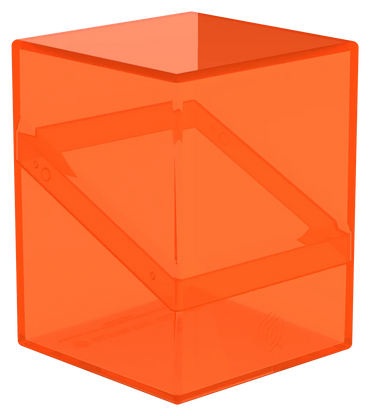 Boulder 100+ Deck Box: Clear Poppy Topaz