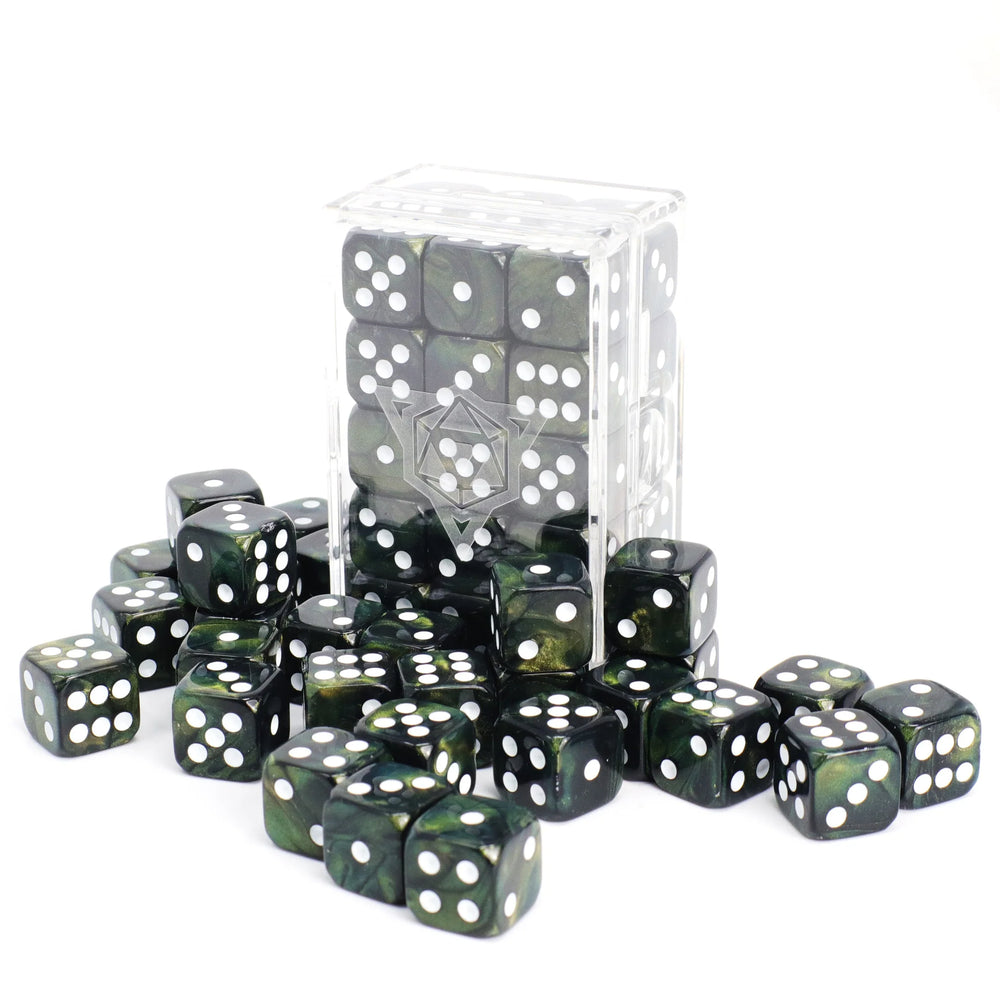 14mm D6 Brick: Forest Shimmer
