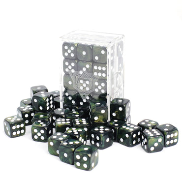 14mm D6 Brick: Forest Shimmer