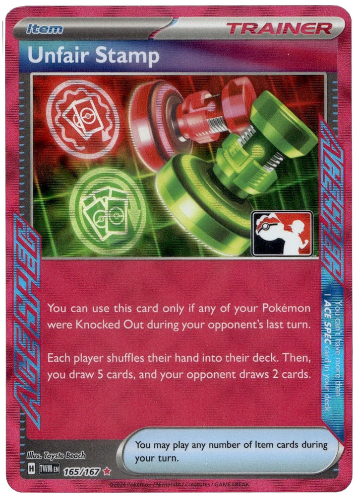 Unfair Stamp (165/167) [Prize Pack Series Cards]