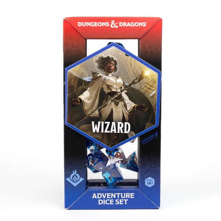 D&D Dice Set: Wizard - Blue