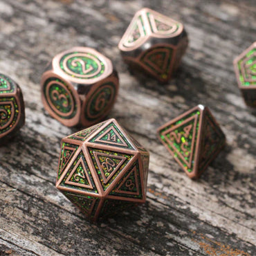 Metal RPG Dice Set: Arboreal Magik