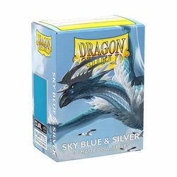 Dragon Shield: Dual Matte Sleeves - Sky Blue/Silver (100ct)