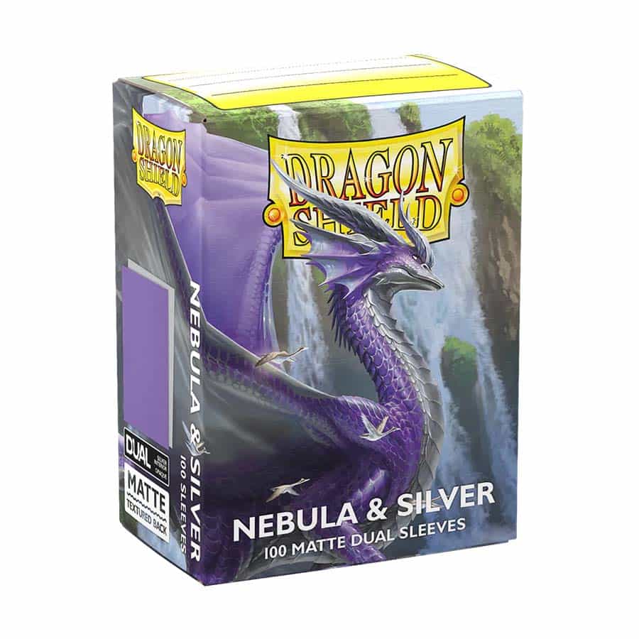 Dragon Shield: Dual Matte Sleeves - Nebula/Silver (100ct)