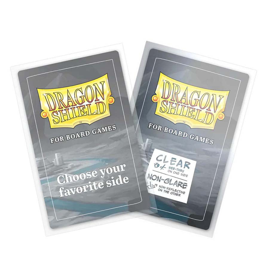 Board Game Sleeves: Clear - "Standard American" 57 X 89mm (100)