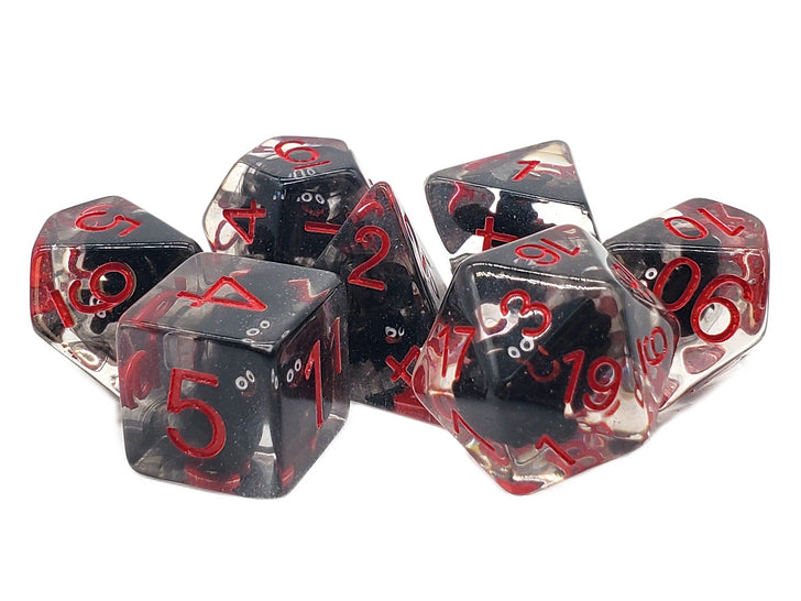 RPG Dice Set: Animal Kingdom - Black Bat