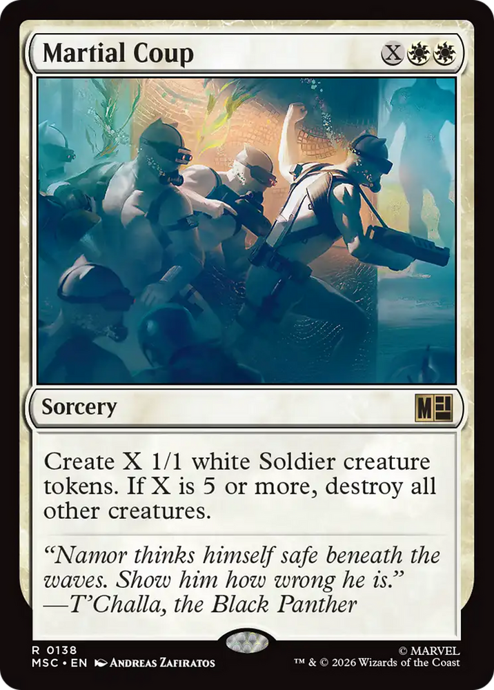 Martial Coup (Surge Foil) [Marvel Super Heroes Commander]