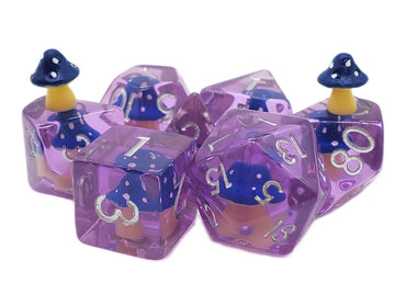 RPG Dice Set: Infused - Blue Mushroom