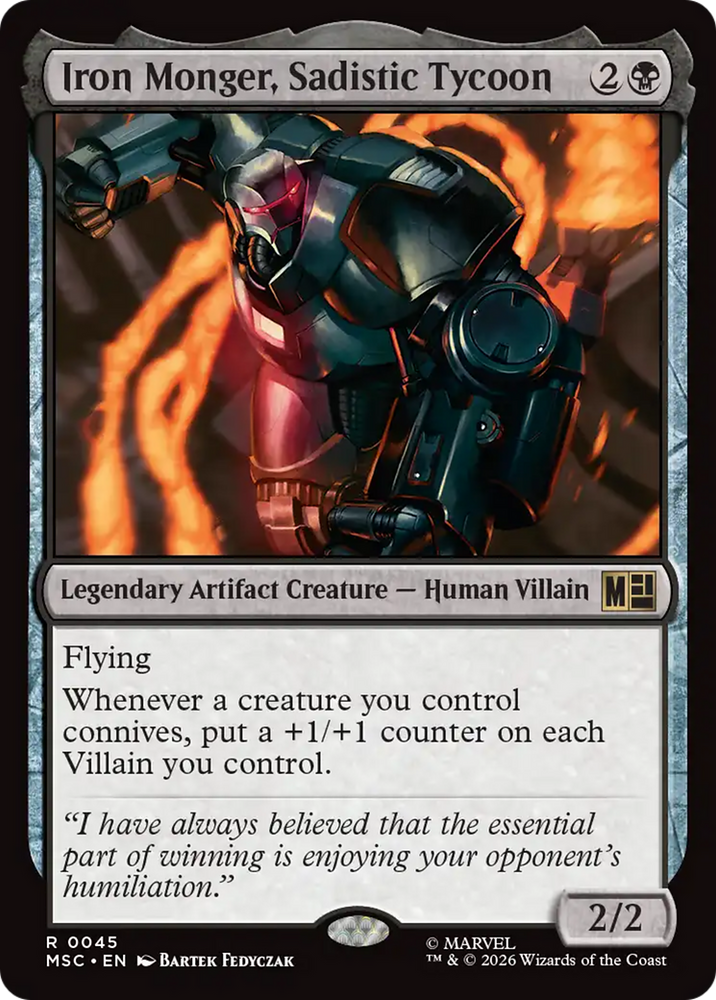 Iron Monger, Sadistic Tycoon (Surge Foil) [Marvel Super Heroes Commander]