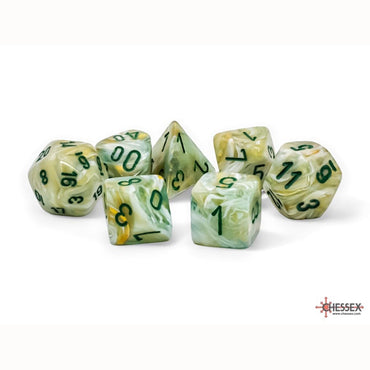 Mega RPG Dice Set: Marble - Green/Dark Green