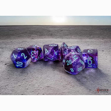 Mega RPG Dice Set: Nebula - Nocturnal/Turquoise