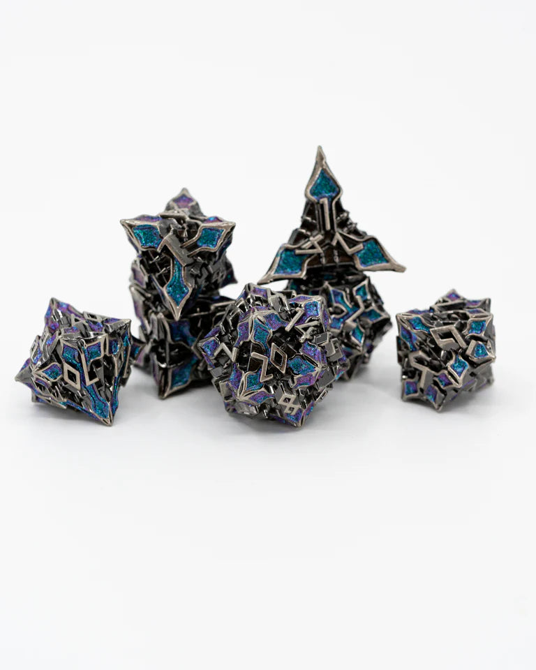 Metal RPG Dice Set: Cathedral