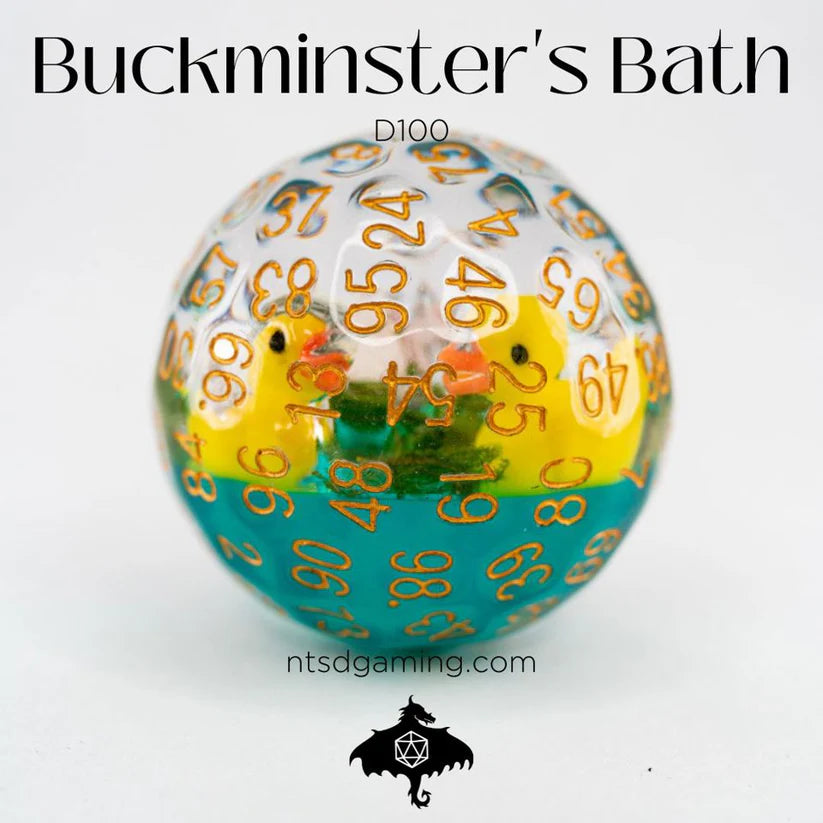D100 Acrylic Dice: Buckminster's Bath