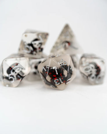 Acrylic RPG Dice Set: Grimmy Reaps