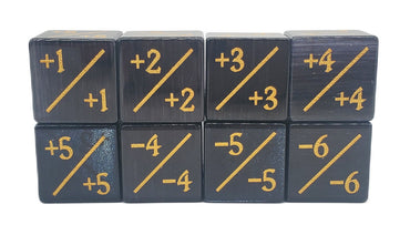 Gemstone +/- Counter Dice: Cat's Eye Black