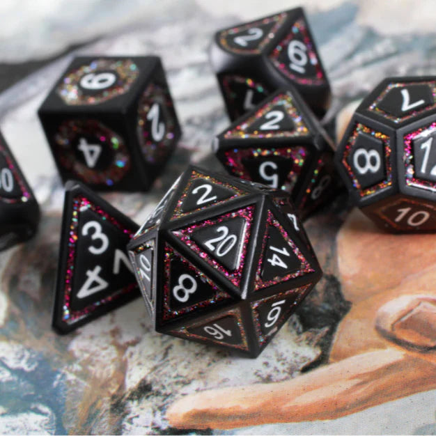 Metal RPG Dice Set: Dark Magik