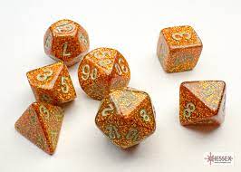 Mini RPG Dice Set: Vortex - Gold/Silver