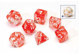 Sirius Dice: Red Cloud Resin RPG Set