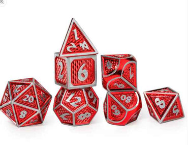 Metal RPG Dice Set: Behemoth - Brushed Red