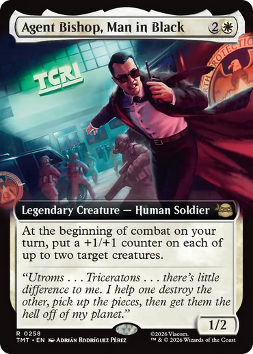 Agent Bishop, Man in Black (Extended Art) [Teenage Mutant Ninja Turtles]