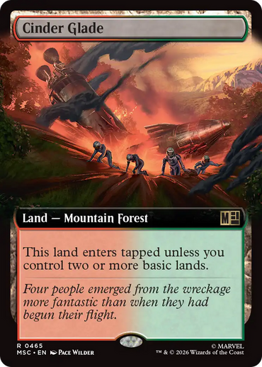 Cinder Glade (Extended Art) [Marvel Super Heroes Commander]