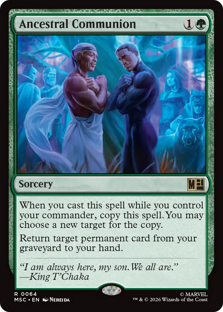 Ancestral Communion (Surge Foil) [Marvel Super Heroes Commander]