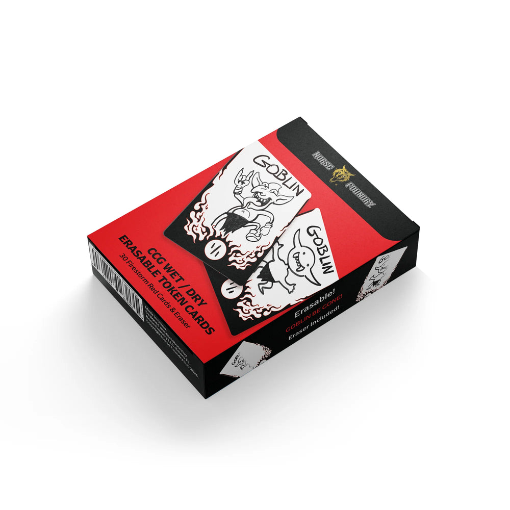 Wet/Dry Erasable Tokens: Firestorm Red