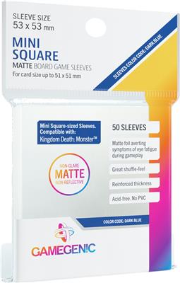 Matte Board Game Sleeves: "Mini-Square" 53x53mm (50)