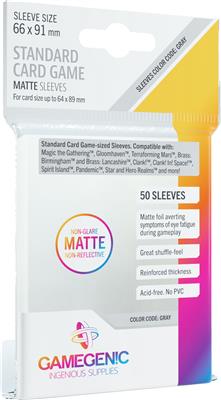 Matte Board Game Sleeves: "Standard Card Game" 66x91mm (50)