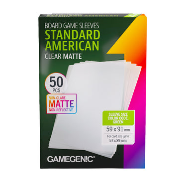 Board Game Sleeves: "Standard American" 59x91mm (50ct)