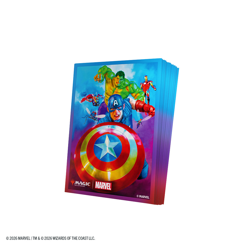 Magic: The Gathering | Marvel Super Heroes Premium Art Sleeves - Captain America, Team Leader