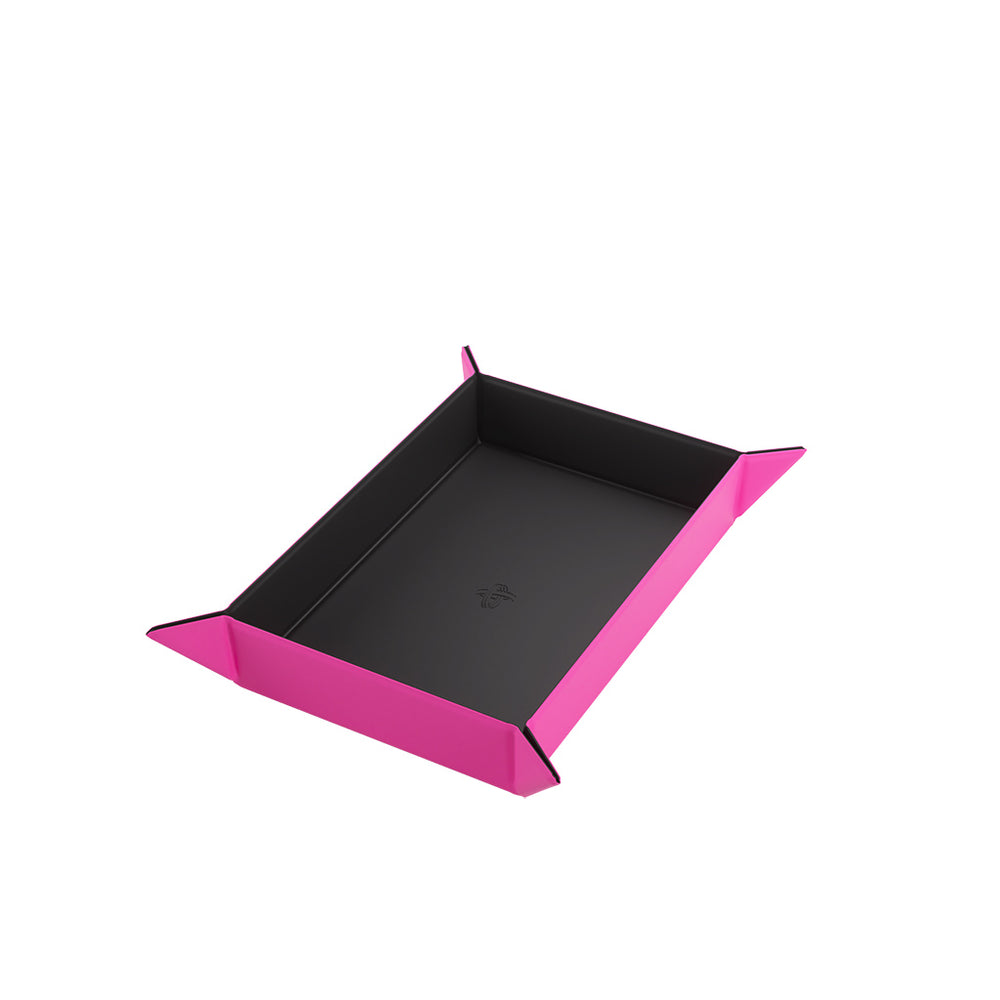 Magnetic Dice Tray: Rectangular - Black/Pink