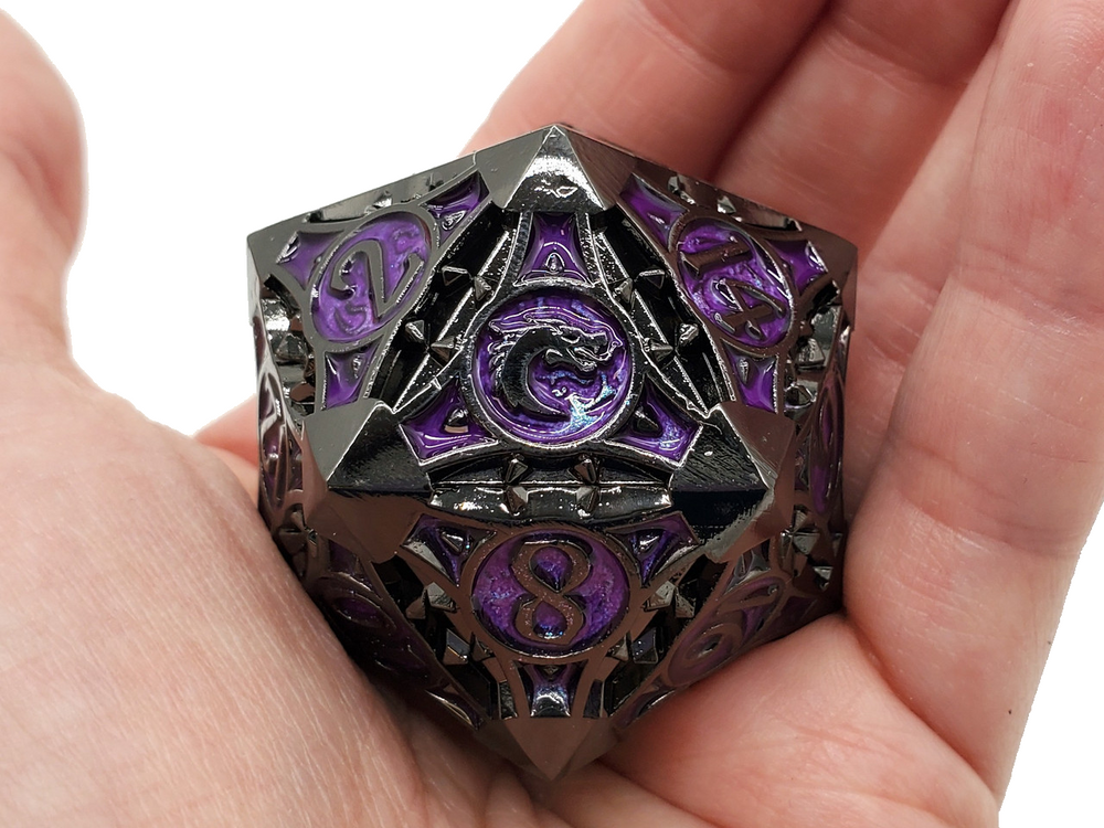 40MM D20: Black Nickel/Purple