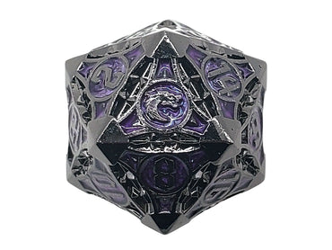 23MM D20: Black Nickel/Purple