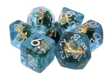 RPG Dice Set: Animal Kingdom - Gold Fish