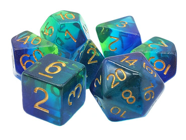 RPG Dice Set: Gradients - Night Time Swim Dice Set